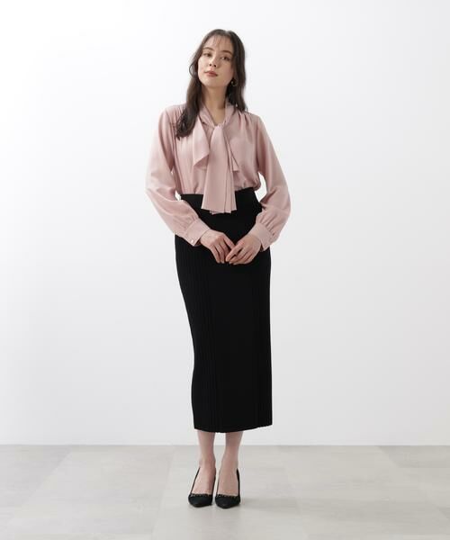 PINKY & DIANNE / ピンキーアンドダイアン スカート | ◆ベルト付き総針ニットタイトスカート | 詳細4