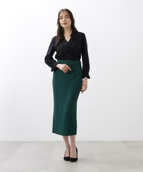 PINKY & DIANNE / ピンキーアンドダイアン スカート | ◆ベルト付き総針ニットタイトスカート | 詳細16