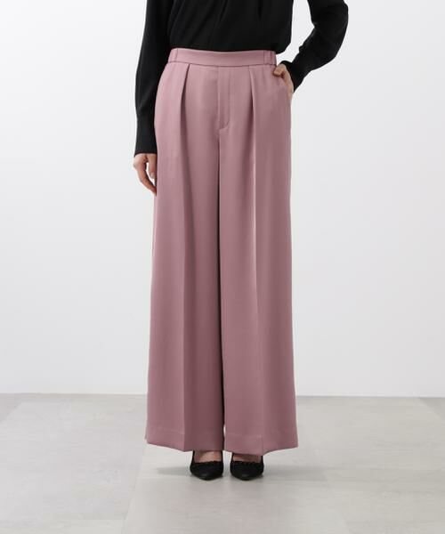 PINKY & DIANNE / ピンキーアンドダイアン パンツ | ◆サテンワイドパンツ | 詳細2