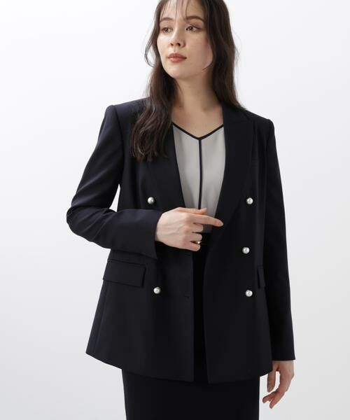 PINKY & DIANNE / ピンキーアンドダイアン テーラードジャケット | ◆ダブルブレストジャケット | 詳細2