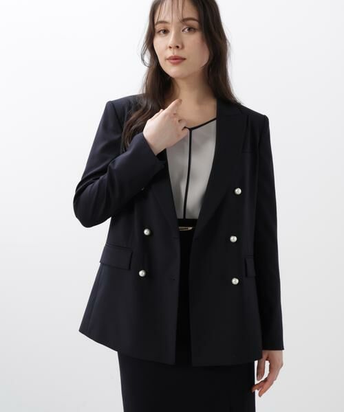 PINKY & DIANNE / ピンキーアンドダイアン テーラードジャケット | ◆ダブルブレストジャケット | 詳細3