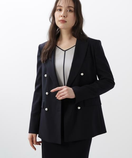 PINKY & DIANNE / ピンキーアンドダイアン テーラードジャケット | ◆ダブルブレストジャケット | 詳細4