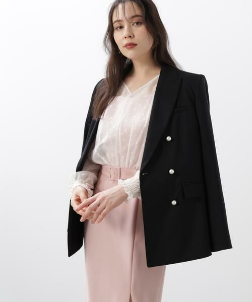 PINKY & DIANNE / ピンキーアンドダイアン テーラードジャケット | ◆ダブルブレストジャケット | 詳細12