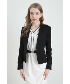超美品 ピンキー＆ダイアン スーツ 38 M 白 ストレッチ ノーカラー 超美品 ピンキー＆ダイアン スーツ 38 M 白 ストレッチ ノーカラー