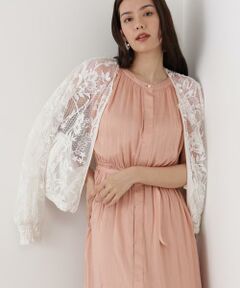 PINKY & DIANNE / ピンキーアンドダイアン ブルゾン | ◆フラワービジュレースブルゾン