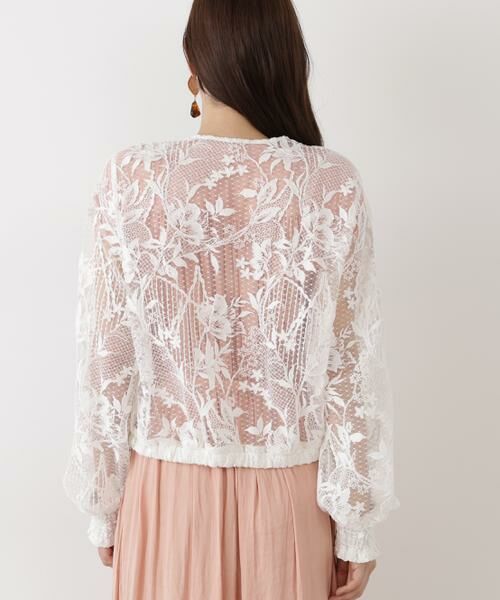 PINKY & DIANNE / ピンキーアンドダイアン ブルゾン | ◆フラワービジュレースブルゾン | 詳細9