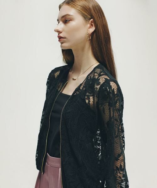 PINKY & DIANNE / ピンキーアンドダイアン ブルゾン | ◆フラワービジュレースブルゾン | 詳細16
