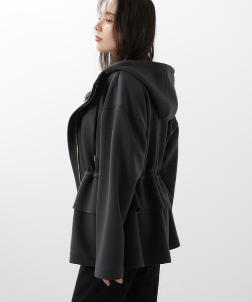 PINKY & DIANNE / ピンキーアンドダイアン ブルゾン | ◆ウエストフレアダンボールフーディー | 詳細3