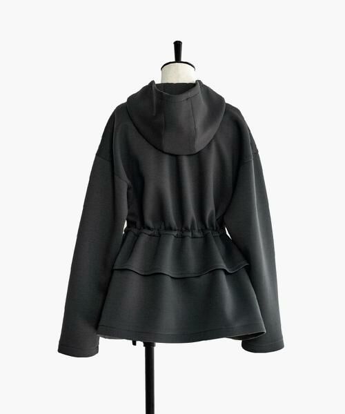 PINKY & DIANNE / ピンキーアンドダイアン ブルゾン | ◆ウエストフレアダンボールフーディー | 詳細10