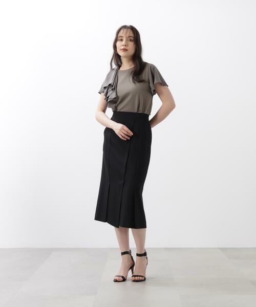 PINKY & DIANNE / ピンキーアンドダイアン カットソー | ◆ラッフルコンビカットソープルオーバー | 詳細4