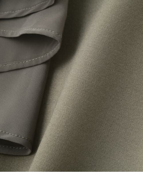 PINKY & DIANNE / ピンキーアンドダイアン カットソー | ◆ラッフルコンビカットソープルオーバー | 詳細5