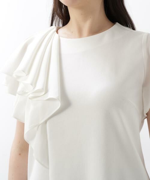 PINKY & DIANNE / ピンキーアンドダイアン カットソー | ◆ラッフルコンビカットソープルオーバー | 詳細13