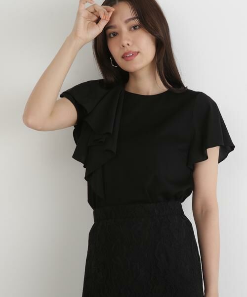 PINKY & DIANNE / ピンキーアンドダイアン カットソー | ◆ラッフルコンビカットソープルオーバー | 詳細20