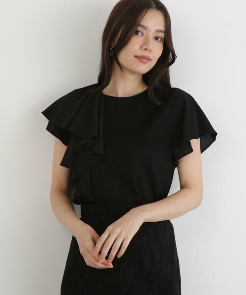 PINKY & DIANNE / ピンキーアンドダイアン カットソー | ◆ラッフルコンビカットソープルオーバー | 詳細21