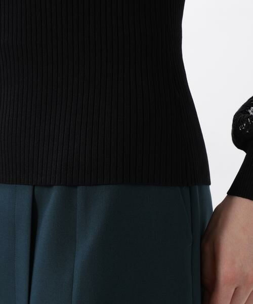 PINKY & DIANNE / ピンキーアンドダイアン ニット・セーター | ◆レースコンビモックネックニットプルオーバー | 詳細22