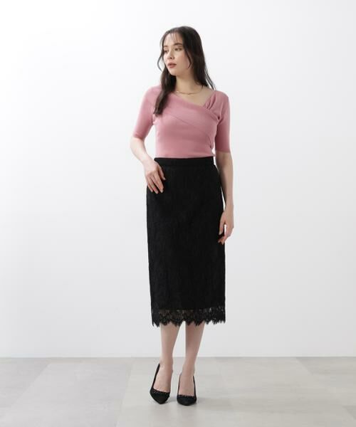 PINKY & DIANNE / ピンキーアンドダイアン ニット・セーター | ◆アシンメトリーネックニットプルオーバー | 詳細4