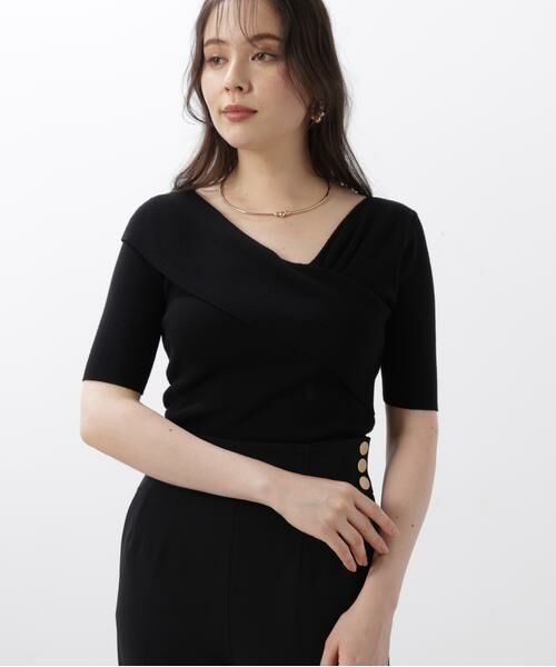 PINKY & DIANNE / ピンキーアンドダイアン ニット・セーター | ◆アシンメトリーネックニットプルオーバー | 詳細10