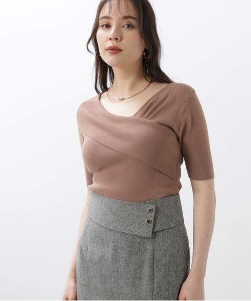 PINKY & DIANNE / ピンキーアンドダイアン ニット・セーター | ◆アシンメトリーネックニットプルオーバー | 詳細16