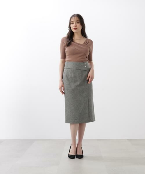 PINKY & DIANNE / ピンキーアンドダイアン ニット・セーター | ◆アシンメトリーネックニットプルオーバー | 詳細17