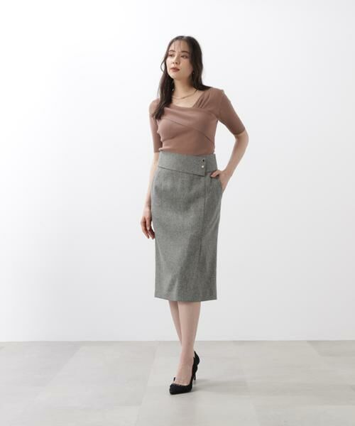 PINKY & DIANNE / ピンキーアンドダイアン ニット・セーター | ◆アシンメトリーネックニットプルオーバー | 詳細18