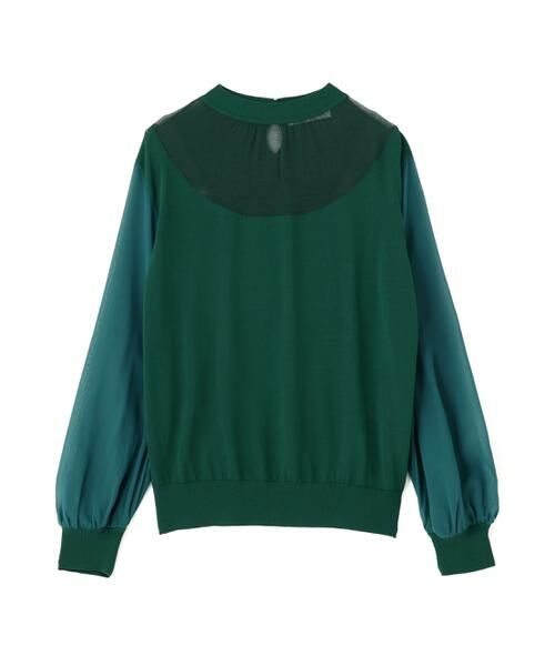 PINKY & DIANNE / ピンキーアンドダイアン ニット・セーター | ◆ギャザーネックシフォンコンビニット | 詳細13