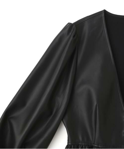 PINKY & DIANNE / ピンキーアンドダイアン シャツ・ブラウス | ◆フォーレザーペプラムブラウス | 詳細14