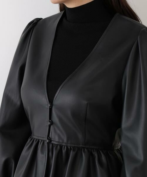 PINKY & DIANNE / ピンキーアンドダイアン シャツ・ブラウス | ◆フォーレザーペプラムブラウス | 詳細9