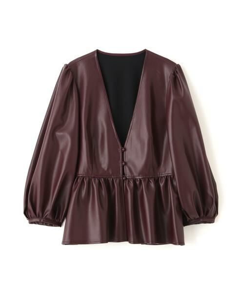 PINKY & DIANNE / ピンキーアンドダイアン シャツ・ブラウス | ◆フォーレザーペプラムブラウス | 詳細19