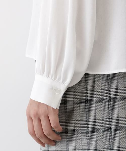 PINKY & DIANNE / ピンキーアンドダイアン シャツ・ブラウス | ◆ギャザーネックドットジャガードブラウス | 詳細10