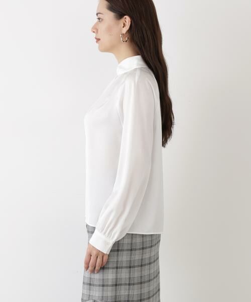 PINKY & DIANNE / ピンキーアンドダイアン シャツ・ブラウス | ◆ギャザーネックドットジャガードブラウス | 詳細6