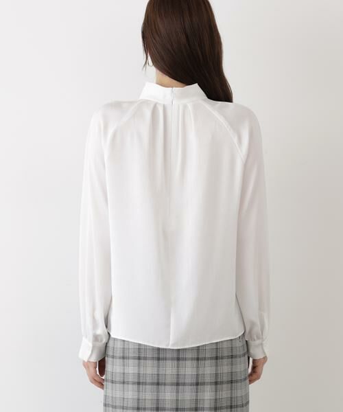 PINKY & DIANNE / ピンキーアンドダイアン シャツ・ブラウス | ◆ギャザーネックドットジャガードブラウス | 詳細7