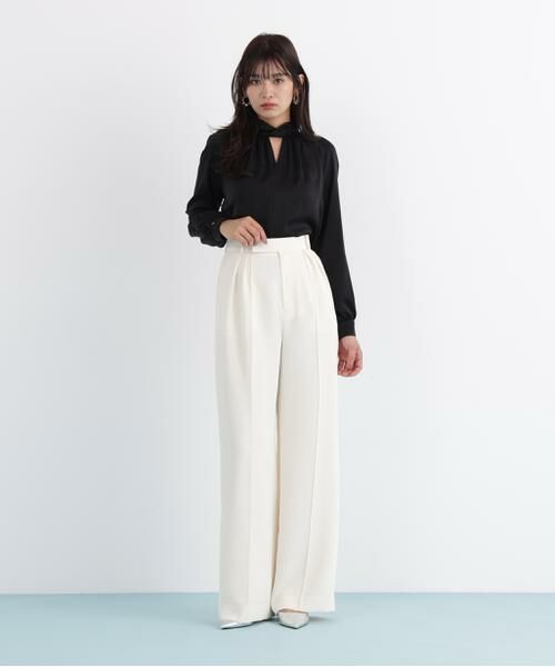 PINKY & DIANNE / ピンキーアンドダイアン シャツ・ブラウス | ◆ギャザーネックドットジャガードブラウス | 詳細16