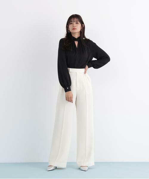 PINKY & DIANNE / ピンキーアンドダイアン シャツ・ブラウス | ◆ギャザーネックドットジャガードブラウス | 詳細17