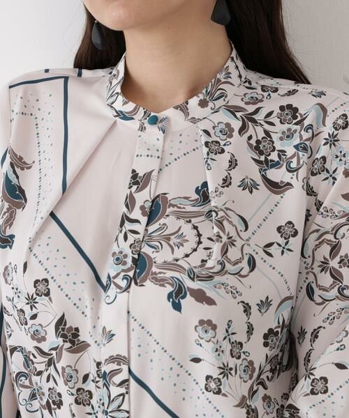 PINKY & DIANNE / ピンキーアンドダイアン シャツ・ブラウス | ◆フローラルスカーフプリントブラウス | 詳細11