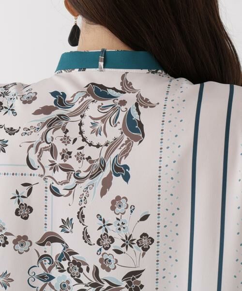 PINKY & DIANNE / ピンキーアンドダイアン シャツ・ブラウス | ◆フローラルスカーフプリントブラウス | 詳細15