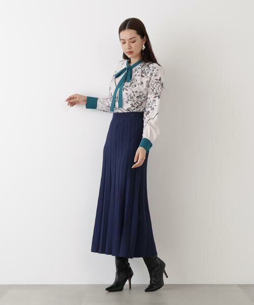 PINKY & DIANNE / ピンキーアンドダイアン シャツ・ブラウス | ◆フローラルスカーフプリントブラウス | 詳細4