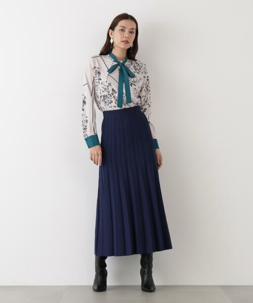 PINKY & DIANNE / ピンキーアンドダイアン シャツ・ブラウス | ◆フローラルスカーフプリントブラウス | 詳細5