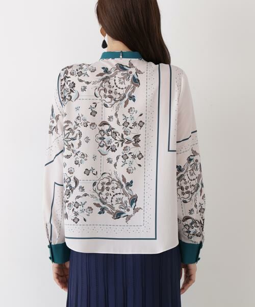 PINKY & DIANNE / ピンキーアンドダイアン シャツ・ブラウス | ◆フローラルスカーフプリントブラウス | 詳細9