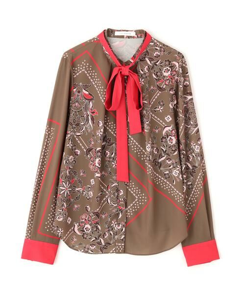 PINKY & DIANNE / ピンキーアンドダイアン シャツ・ブラウス | ◆フローラルスカーフプリントブラウス | 詳細17