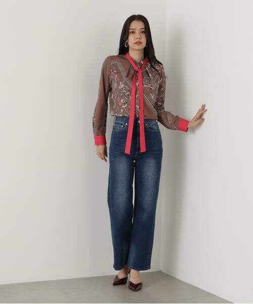 PINKY & DIANNE / ピンキーアンドダイアン シャツ・ブラウス | ◆フローラルスカーフプリントブラウス | 詳細20