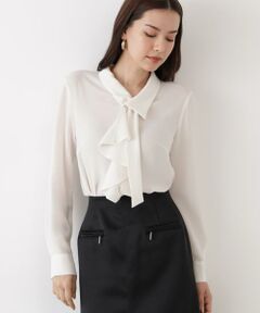 PINKY & DIANNE / ピンキーアンドダイアン シャツ・ブラウス | ◆ラッフルボウタイブラウス