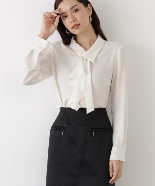 PINKY & DIANNE / ピンキーアンドダイアン シャツ・ブラウス | ◆ラッフルボウタイブラウス | 詳細3