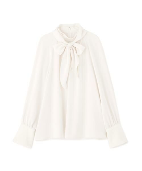 PINKY & DIANNE / ピンキーアンドダイアン シャツ・ブラウス | ◆ジャギーカフスリボンブラウス | 詳細1