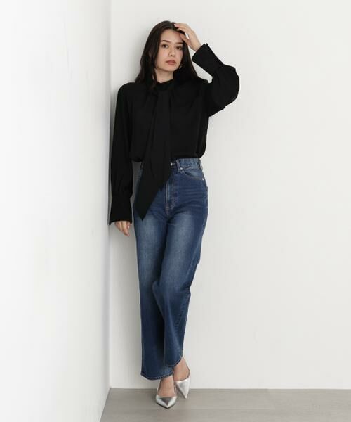 PINKY & DIANNE / ピンキーアンドダイアン シャツ・ブラウス | ◆ジャギーカフスリボンブラウス | 詳細21