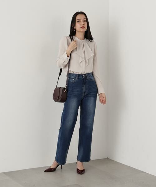 PINKY & DIANNE / ピンキーアンドダイアン シャツ・ブラウス | ◆フロントラッフルパール釦ブラウス | 詳細13