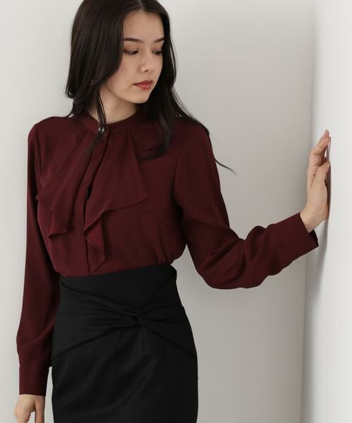 PINKY & DIANNE / ピンキーアンドダイアン シャツ・ブラウス | ◆フロントラッフルパール釦ブラウス | 詳細18