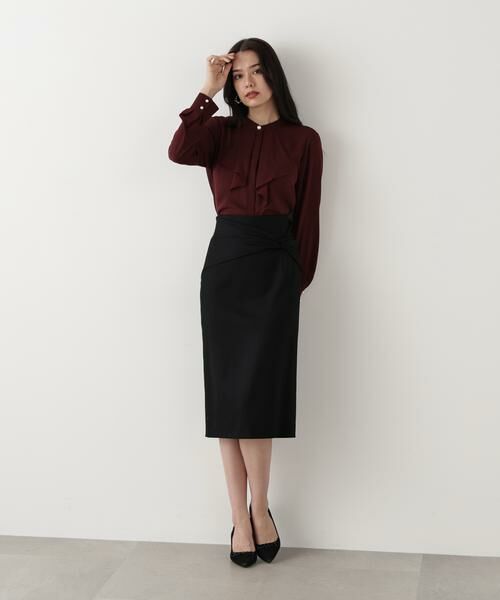 PINKY & DIANNE / ピンキーアンドダイアン シャツ・ブラウス | ◆フロントラッフルパール釦ブラウス | 詳細21