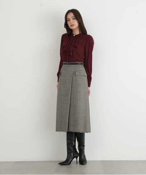 PINKY & DIANNE / ピンキーアンドダイアン シャツ・ブラウス | ◆フロントラッフルパール釦ブラウス | 詳細22