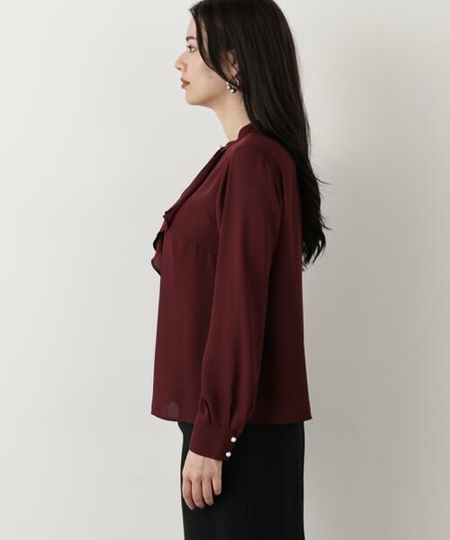 PINKY & DIANNE / ピンキーアンドダイアン シャツ・ブラウス | ◆フロントラッフルパール釦ブラウス | 詳細24