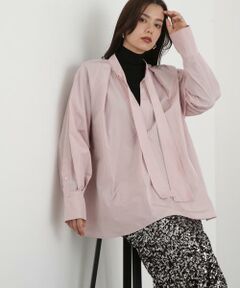 PINKY & DIANNE / ピンキーアンドダイアン シャツ・ブラウス | ◆タックフレアボウブラウス